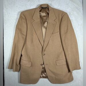 Brooks Brothers 43R 100% Camel Hair Super Soft Blazer Sport Coat Made in USA